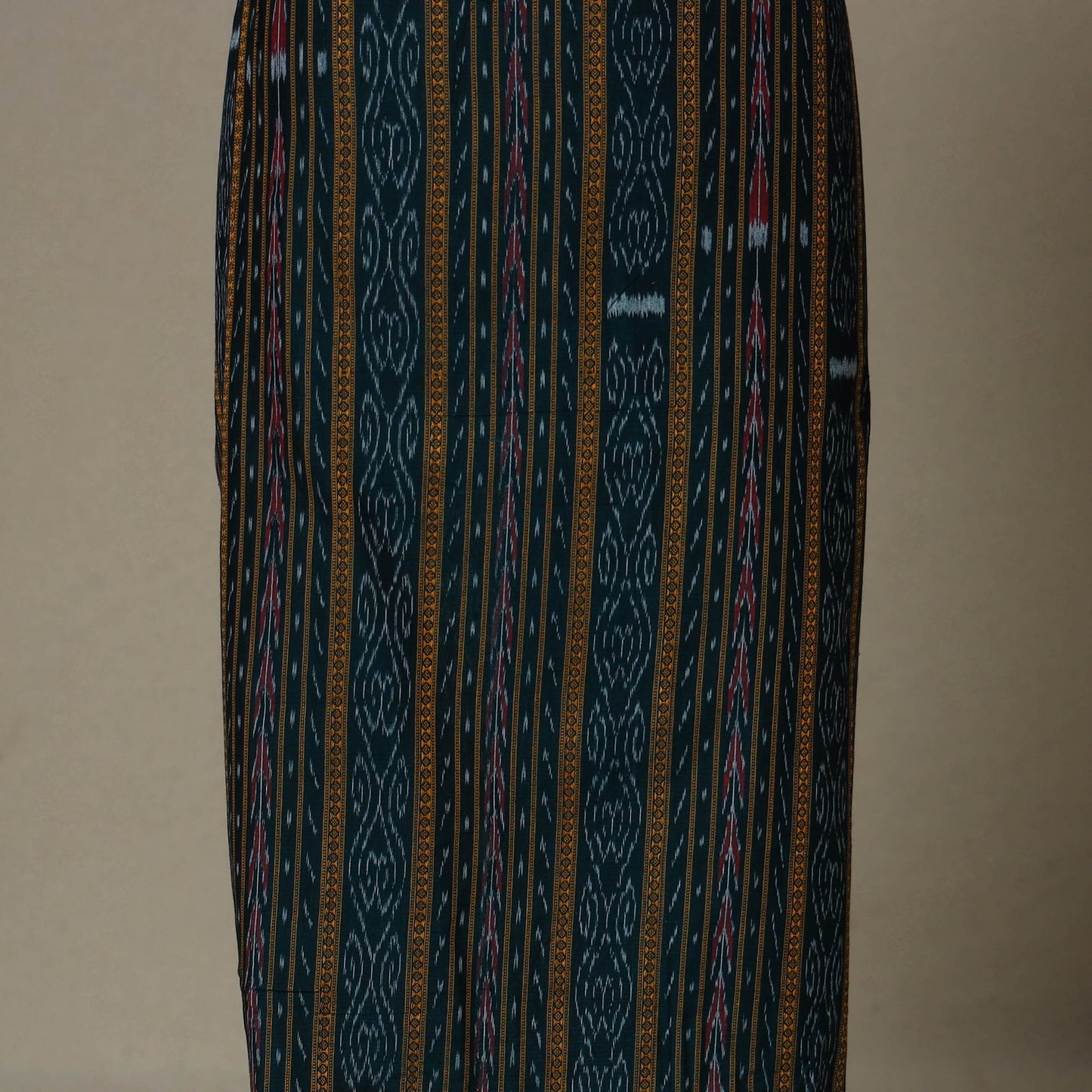 Green - 3pc unstitched sambalpuri ikat dress material