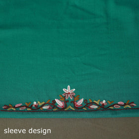Aari hand embroidery cotton 2pc unstitched dress material