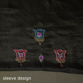 Aari hand embroidery silk 2pc unstitched dress material 24