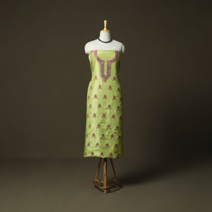 Aari hand embroidery silk 2pc unstitched dress material 26