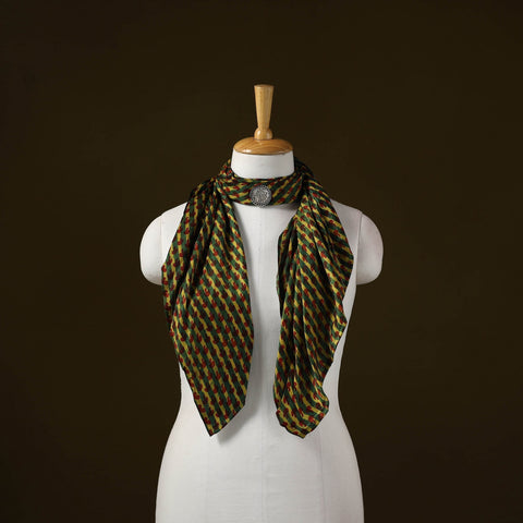 Modal silk pendant necklace scarf 33 - handcrafted