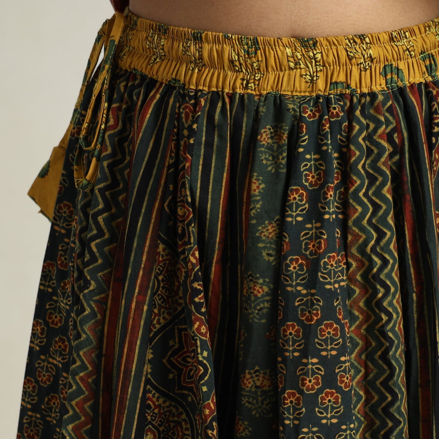 Ajrakh Patchwork Skirt 