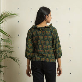  Ajrakh Block Printed Cotton Crop Top 04 