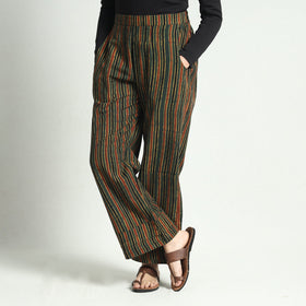 Buy Ajrakh Block Printed Cotton Elasticated Palazzo Online at iTokri.com