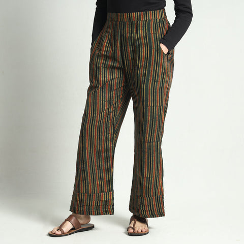 Buy Ajrakh Block Printed Cotton Elasticated Palazzo Online at iTokri.com