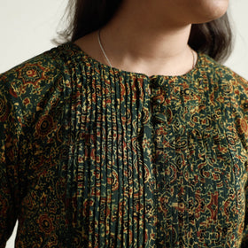 Buy Ajrakh Block Printed Cotton Kurta with Palazzo Set Online at iTokri.com