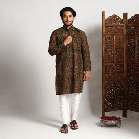 ajrakh men kurta