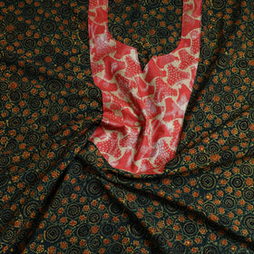 Traditional Ajrakh Print Kurta Material Online in India