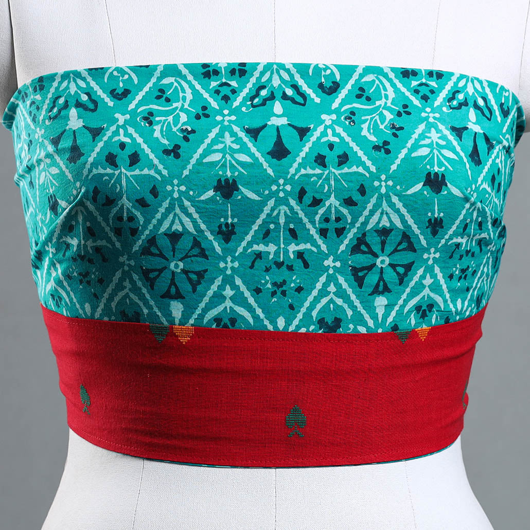 Buy Akola Block Printed Cotton Blouse Piece Online at iTokri.com