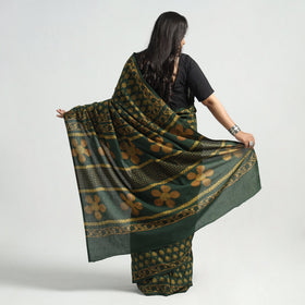 block printed saree