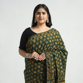 block printed saree