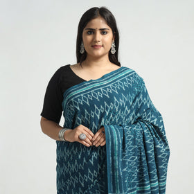 block printed saree