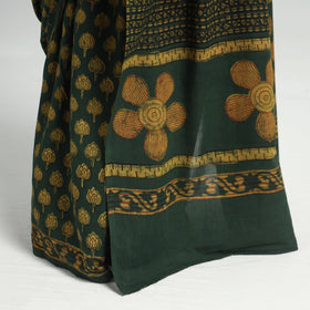 block printed saree