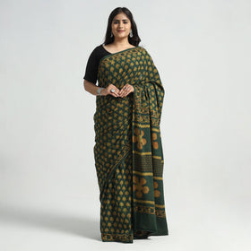 block printed saree