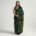 block printed saree