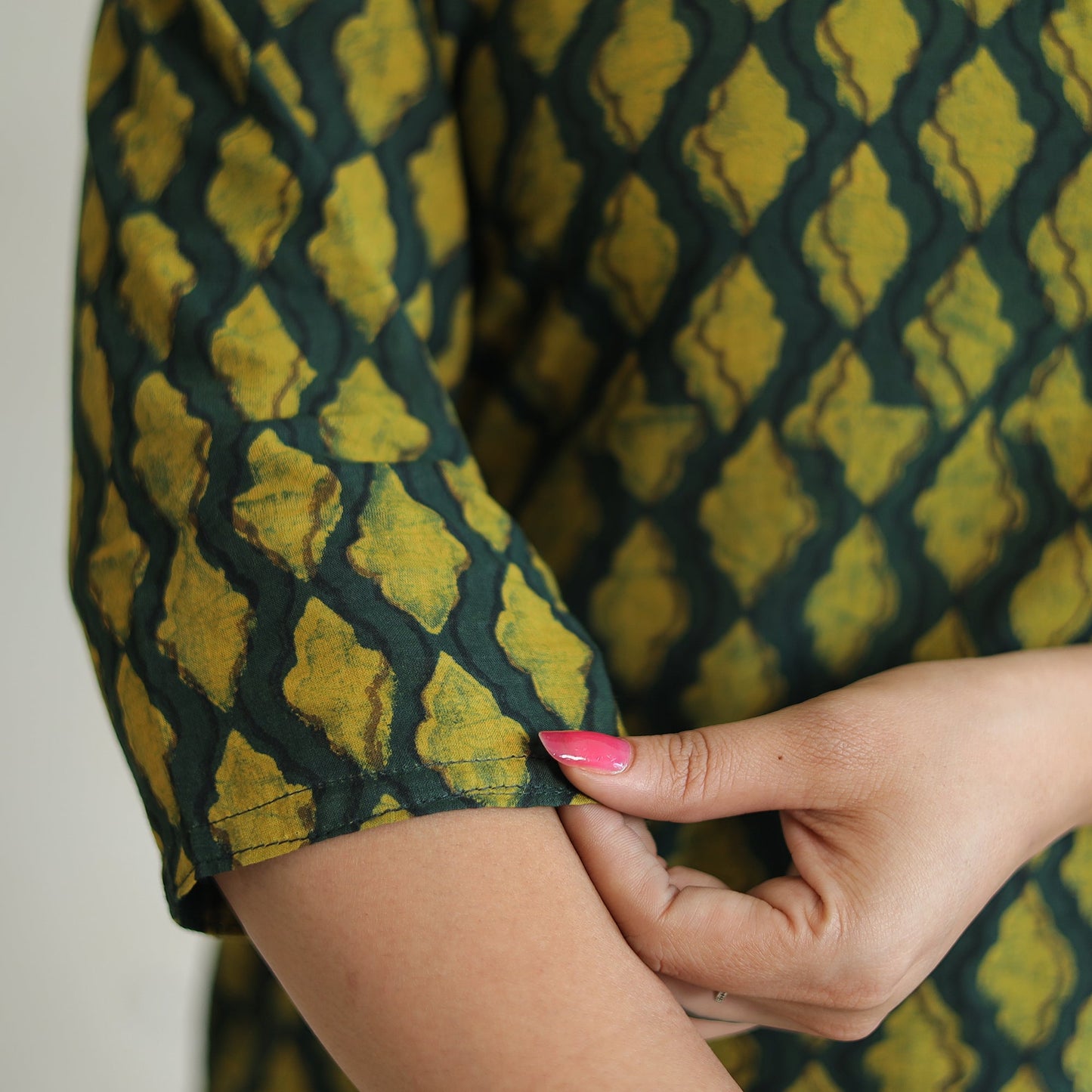  Akola Block Printed Cotton Long Kurta 