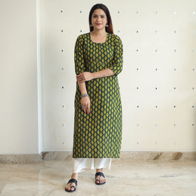  Akola Block Printed Cotton Long Kurta 