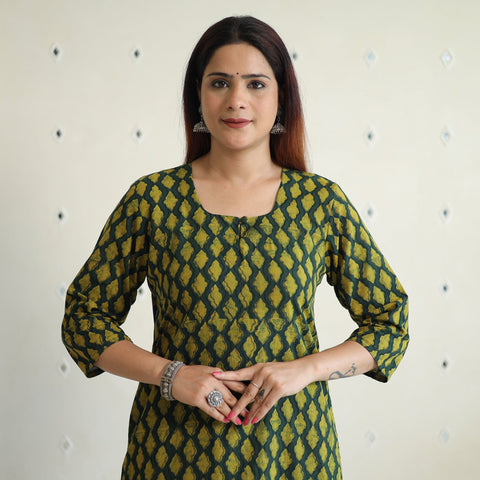 Akola Block Printed Cotton Long Kurta 