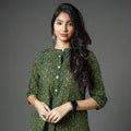  Akola Block Printed Cotton Straight Long Kurta Online 