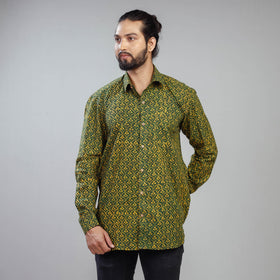 Buy Akola Block Printing Cotton Men Full Sleeve Shirt Online at iTokri.com