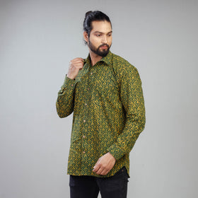 Buy Akola Block Printing Cotton Men Full Sleeve Shirt Online at iTokri.com