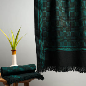 Green Akola Block Print Pure Handloom Cotton Towel Online