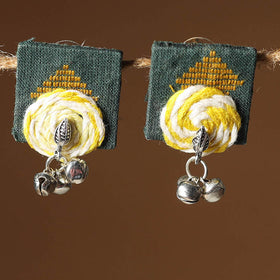 Green Nikhat Thread Work GS Fabart Earrings 