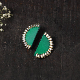 Aliya Stone Work Fabart Earrings Online