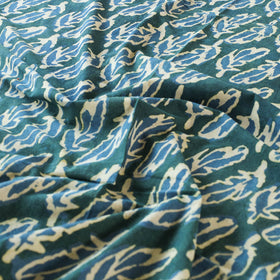 Green - Block Art Print Cotton Single Bindaas Bed Sheet (93 x 60 in)