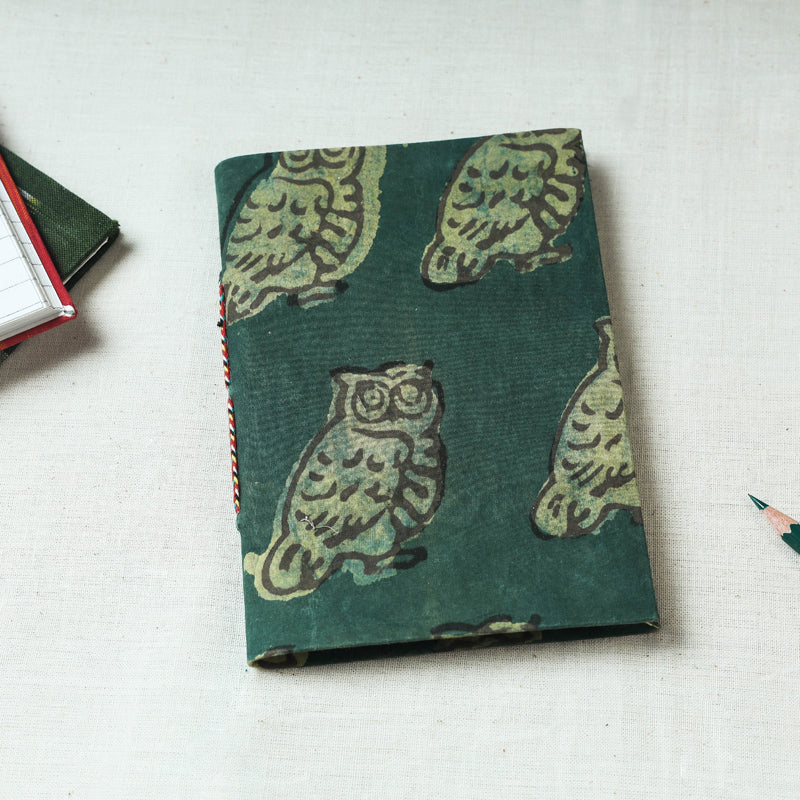 Buy Art Block Print Fabric Cover Handmade Paper Notebook Online at iTokri.com