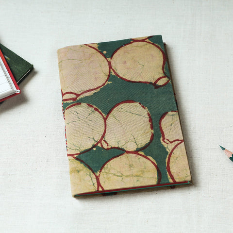  Art Block Print Fabric Cover Handmade Paper Notebook 