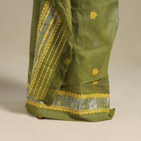 Green - assam handloom silk cotton mekhela chador