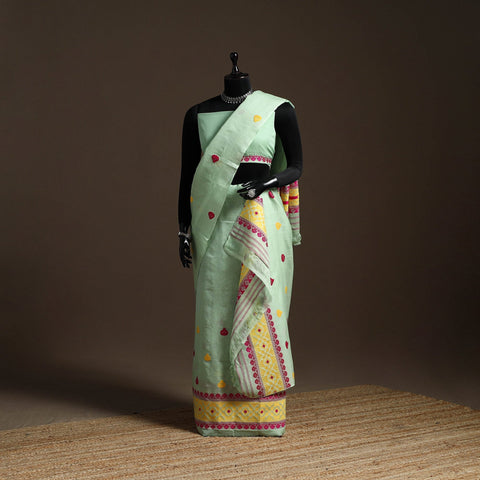 Assam handloom silk cotton mekhela chador with blouse piece