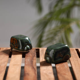  Handcrafted Ceramic Toys (Set of 2) 