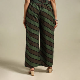 Green Bagh Block Print Natural Dyed Cotton Palazzo