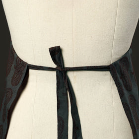 Green - bagh cotton apron with pocket 30 - handcrafted