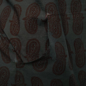 Green - bagh cotton apron with pocket 30 - handcrafted