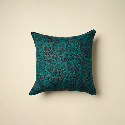 Green - bagh cotton cushion cover 20 - handcrafted