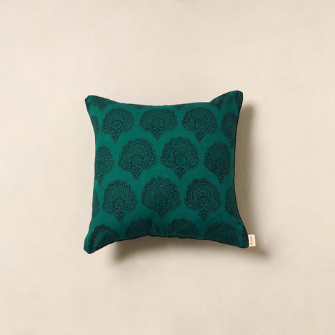 Green - bagh cotton cushion cover 30 - handcrafted