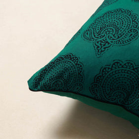 Green - bagh cotton cushion cover 30 - handcrafted