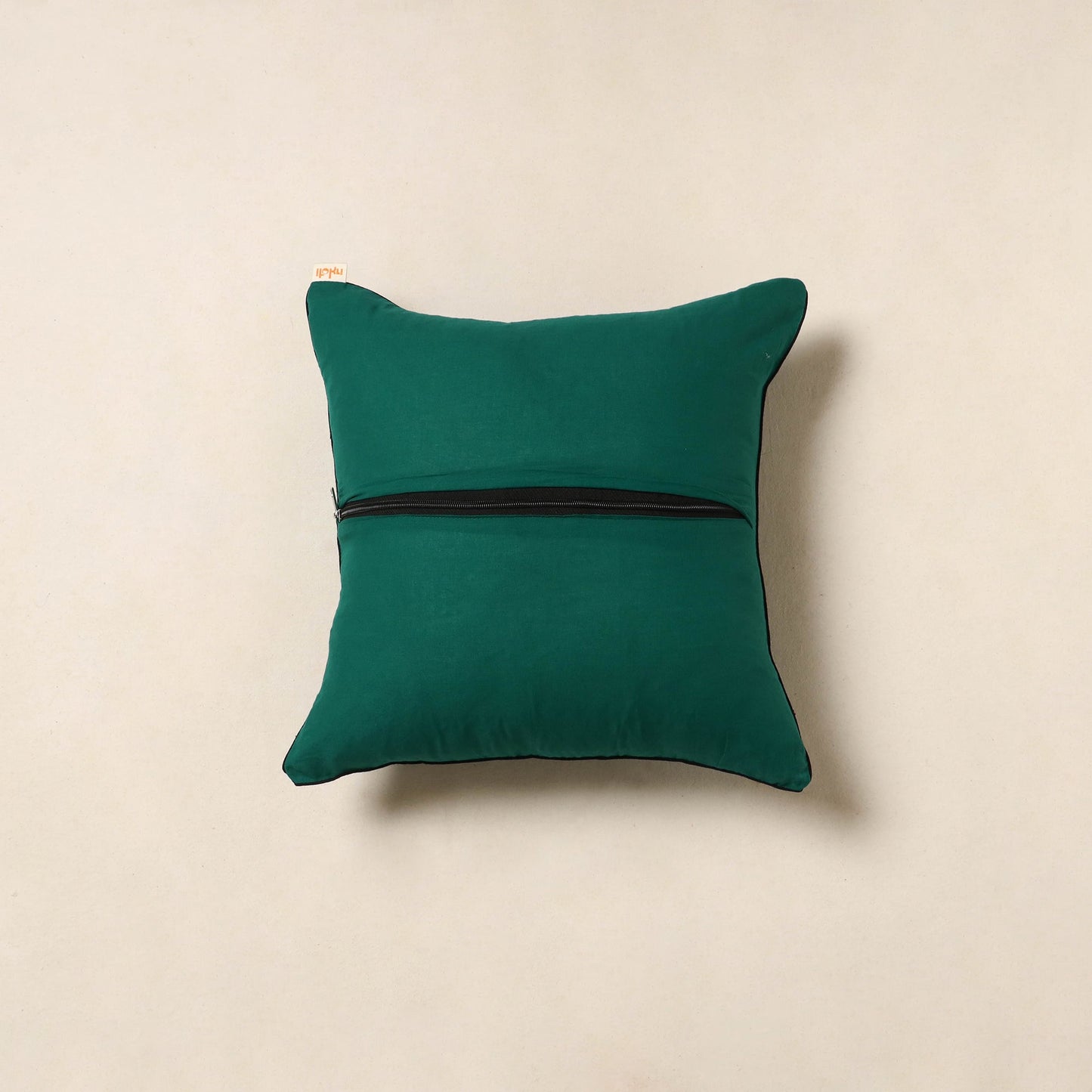 Green - bagh cotton cushion cover 30 - handcrafted