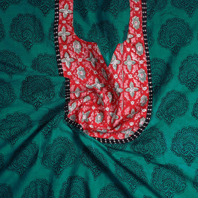 Green - bagh cotton unstitched kurta material