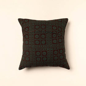 Green Bagh Block Printed Cotton Cushion Cover