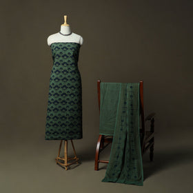 Bagh hand block print natural dyed cotton 3pc unstitched