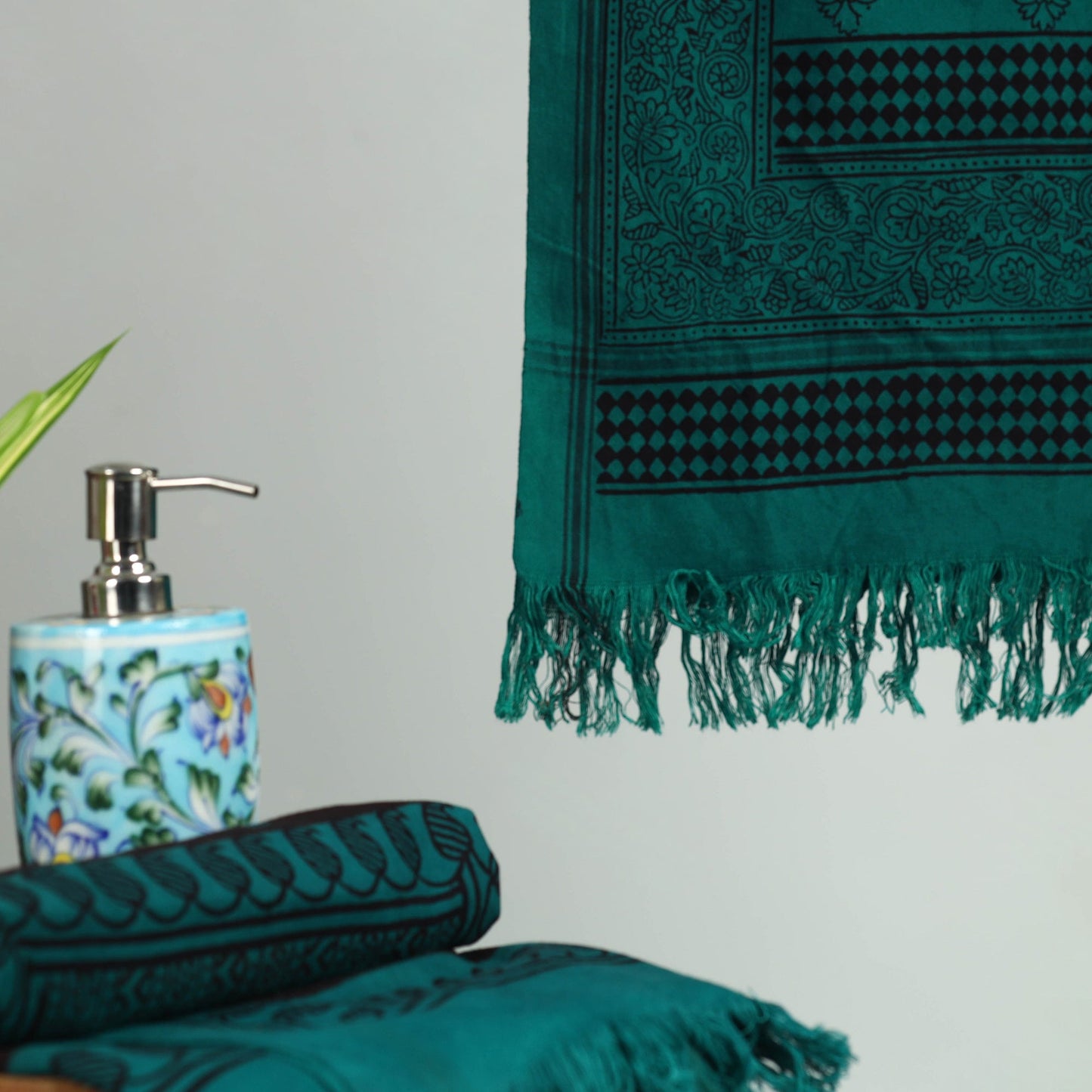 Bagh Hand Block Print Cotton Handloom Towel