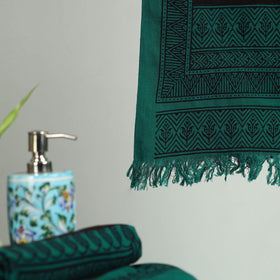 Bagh Hand Block Print Cotton Handloom Towel