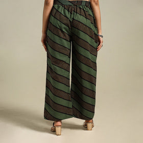 Green Bagh Block Print Natural Dyed Cotton Palazzo