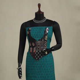 Green - bagh patchwork cotton unstitched kurta material