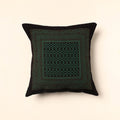 Green - Bagh Block Printed Cotton Cushion Cover (16 x 16 in) 06