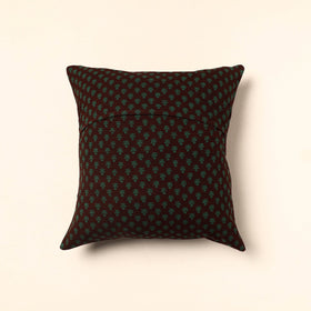 Green Bagh Block Printed Cotton Cushion Cover